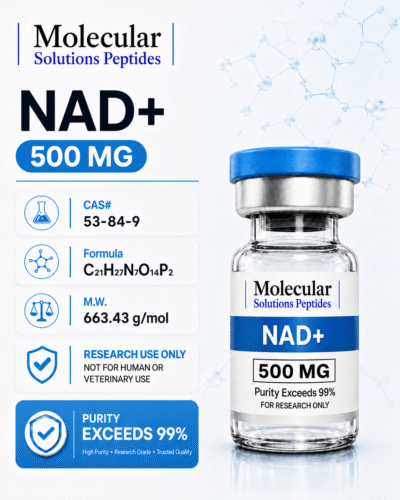 NAD+ (500mg) - 10ml vial (Adjusted pH)