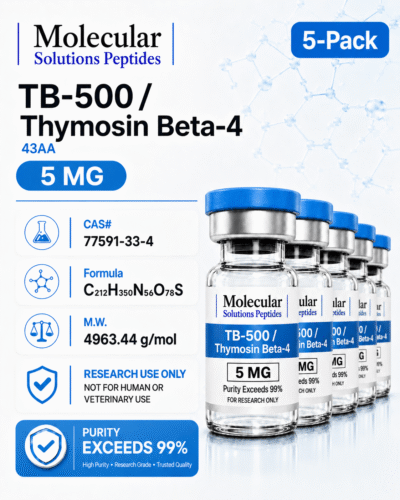 TB-500/Thymosin Beta-4 (5mg) (43aa) 5-Pack