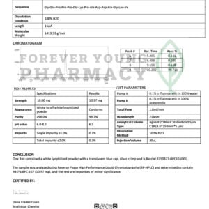 BPC-157 10mg – COA – Molecular Solution Peptides – 04.04.2025