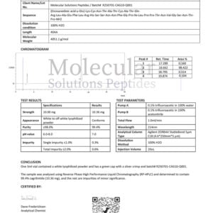 Cagrilintide 10mg Green – COA – Molecular Solutions Peptides – 07.14.2025