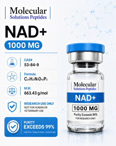 NAD+ (1000mg) - 10ml vial (Adjusted pH)