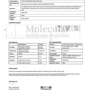 GLP-3 RT 5mg Cagrilintide 5mg T Pink – COA – Molecular Solutions Peptides – 09.03.2025