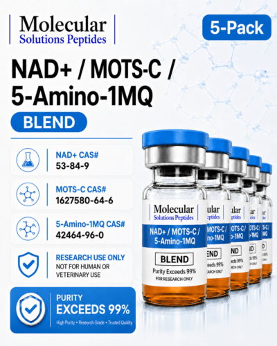 NAD+ / MOTS-C / 5-Amino-1MQ 5-Pack