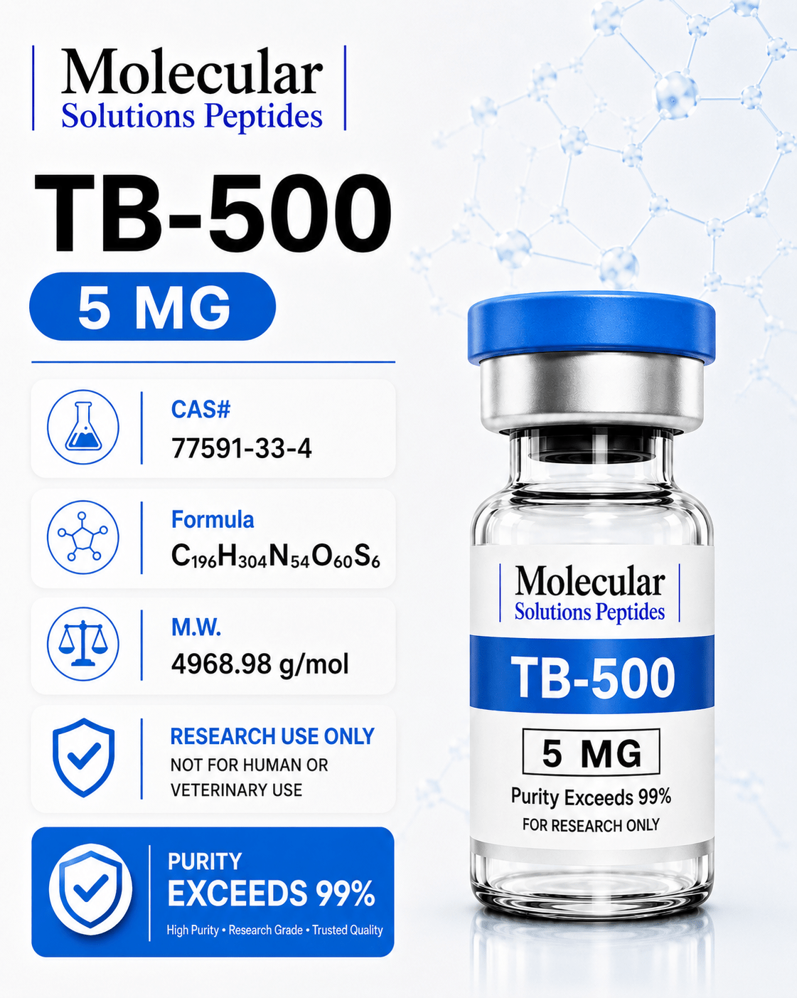 TB-500(Thymosin Beta-4) 5mg (43aa)