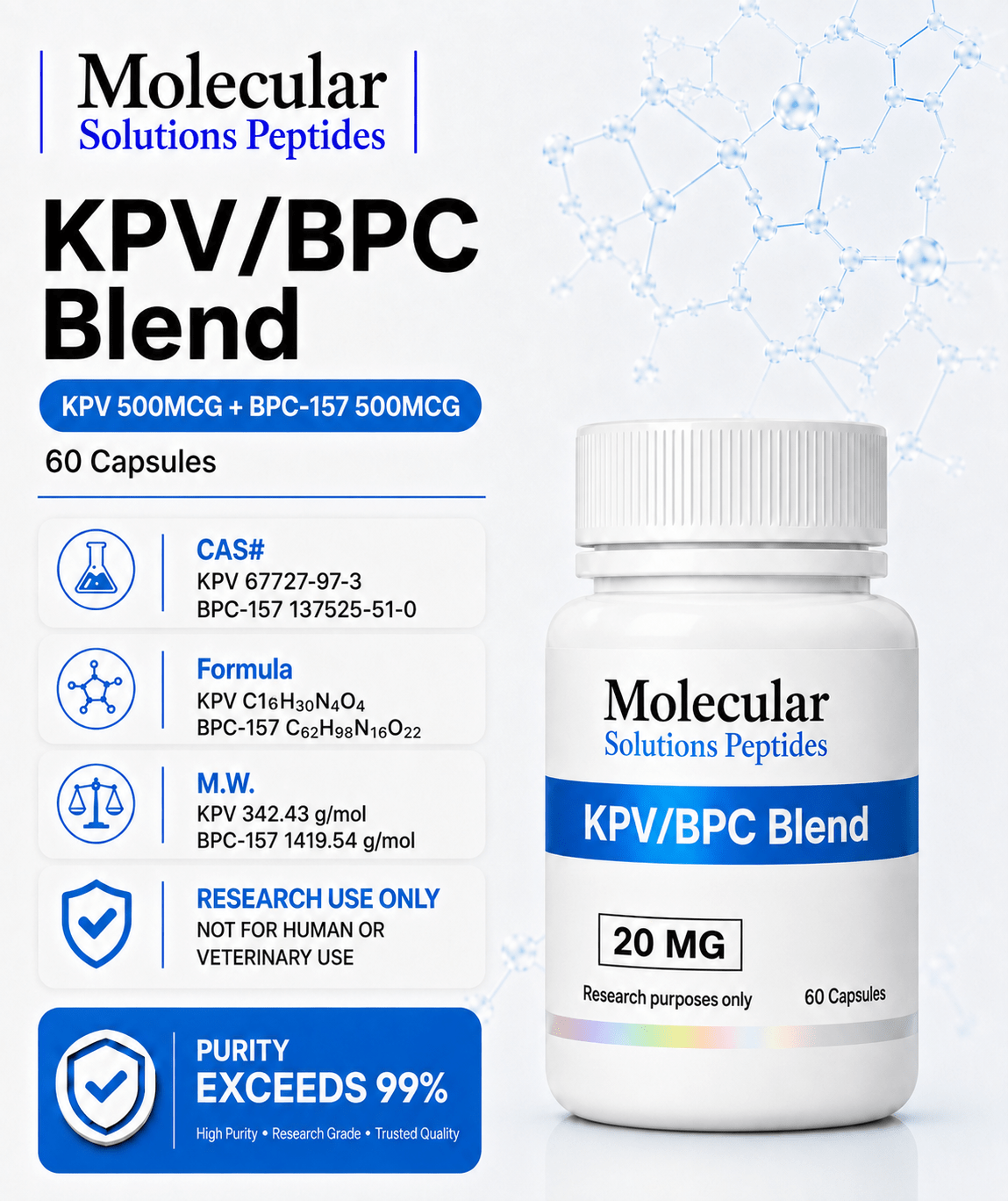 KPV/BPC Blend (60 Capsules)