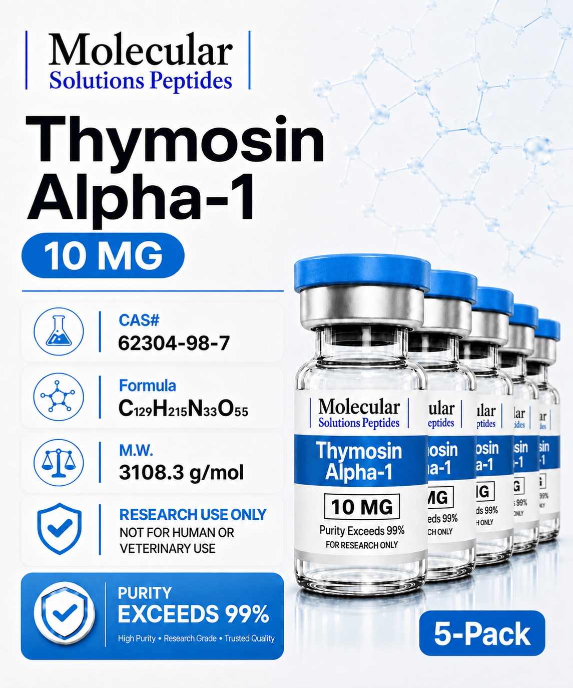 Thymosin Alpha-1 (10mg) 5-Pack