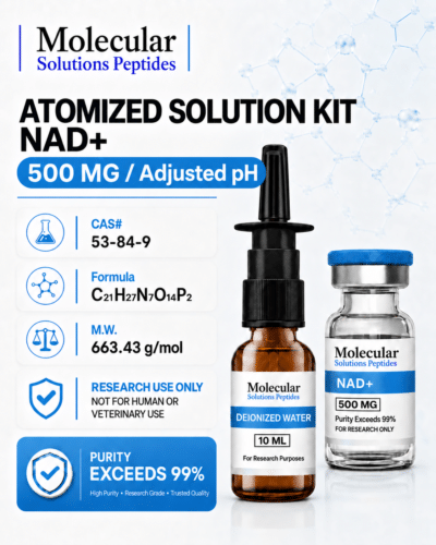ATOMIZED SOLUTION KIT NAD+ (500mg) (Adjusted pH)